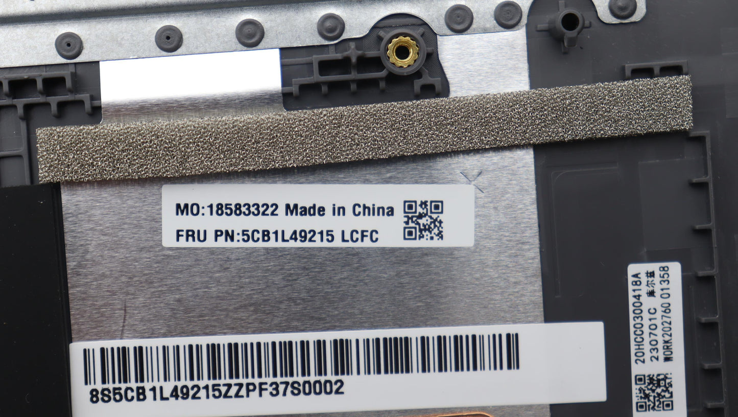 Lenovo Cover Upper Case Assembly Eng - 5CB1L49215