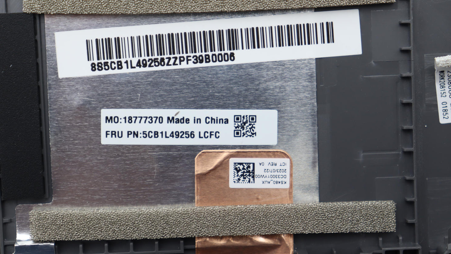 Lenovo Cover Upper Case Assembly Ara - 5CB1L49256