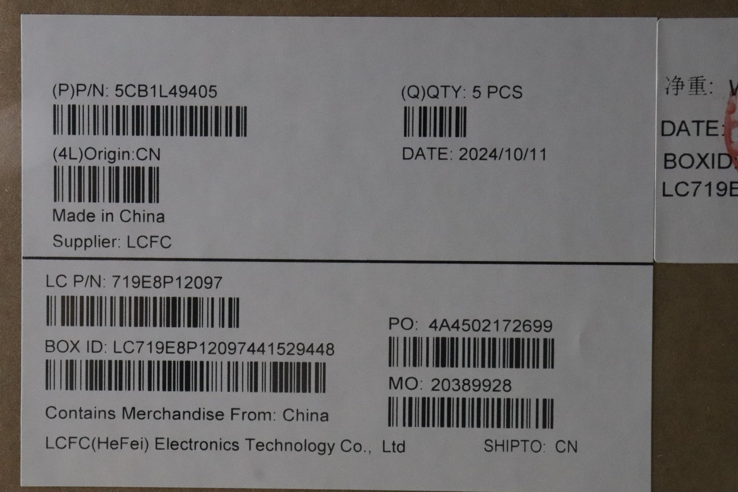 Lenovo Cover Upper Case Assembly Euro - 5CB1L49405