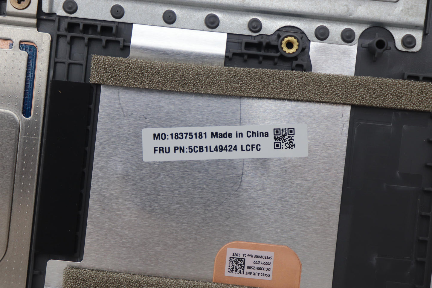 Lenovo Cover Upper Case Assembly Sws - 5CB1L49424