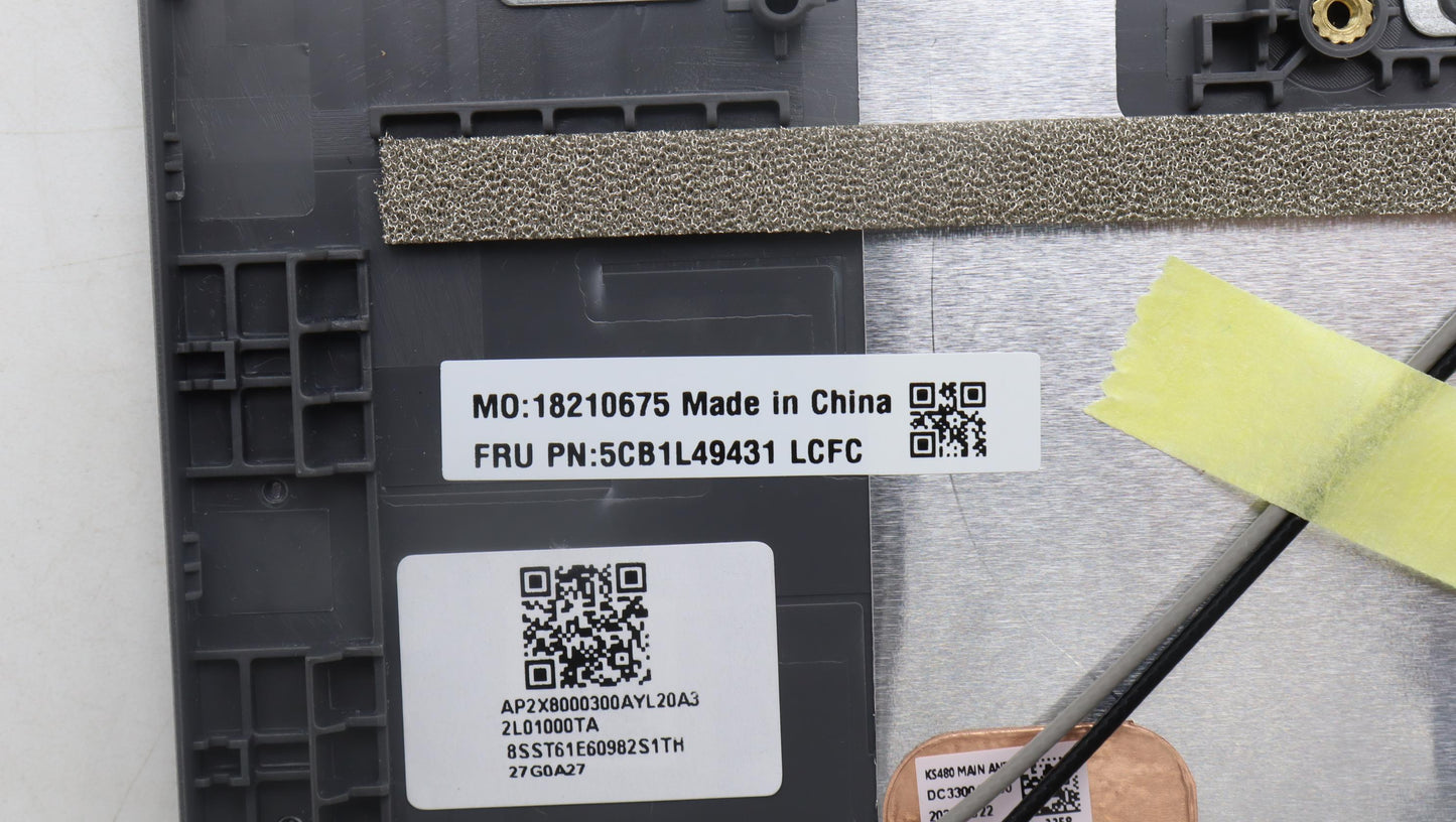 Lenovo Cover Upper Case Assembly Eng - 5CB1L49431