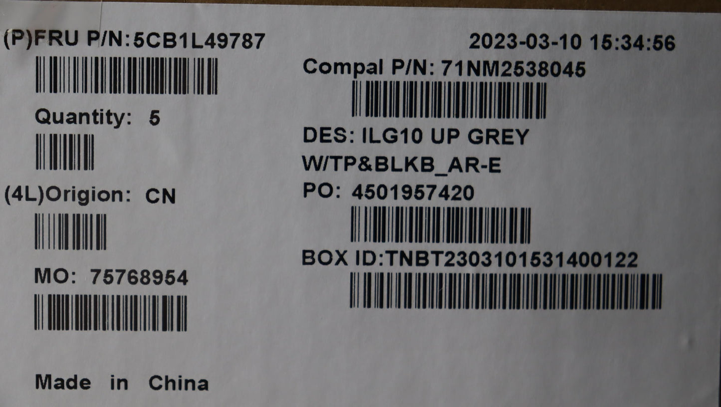 Lenovo Cover Upper Case Assembly Ara - 5CB1L49787