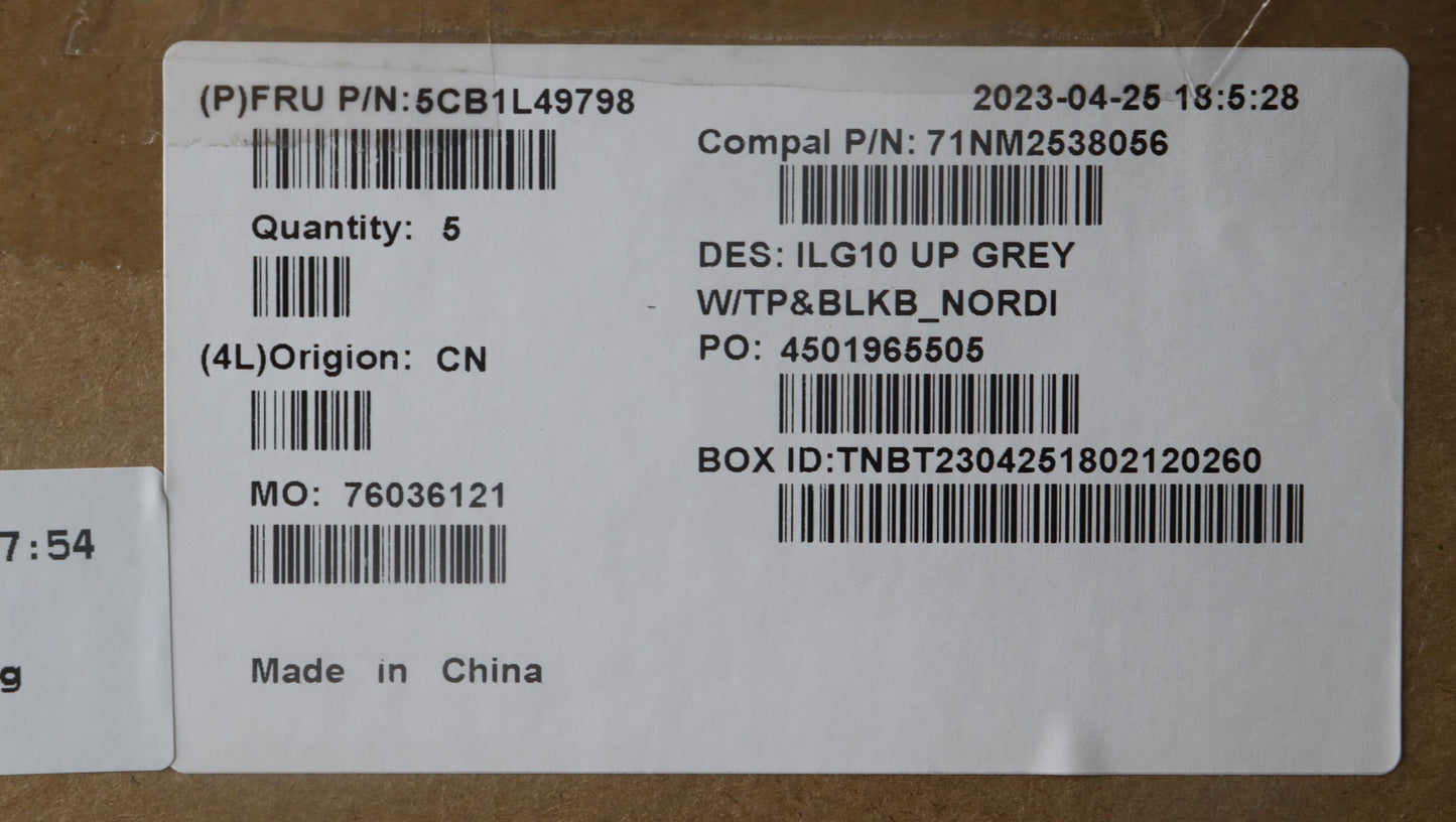 Lenovo Cover Upper Case Assembly Nord - 5CB1L49798