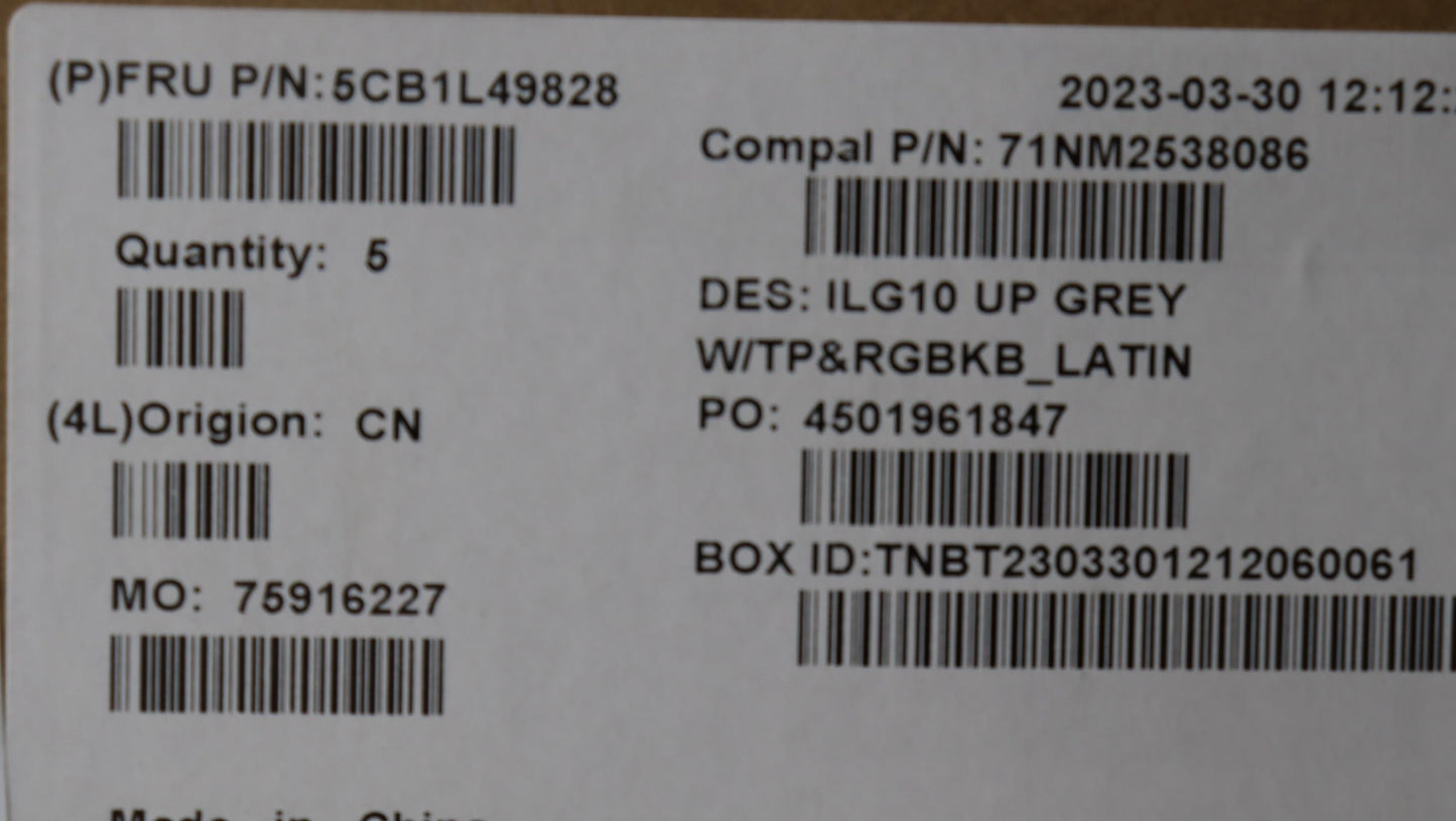 Lenovo Cover Upper Case Assembly La S - 5CB1L49828