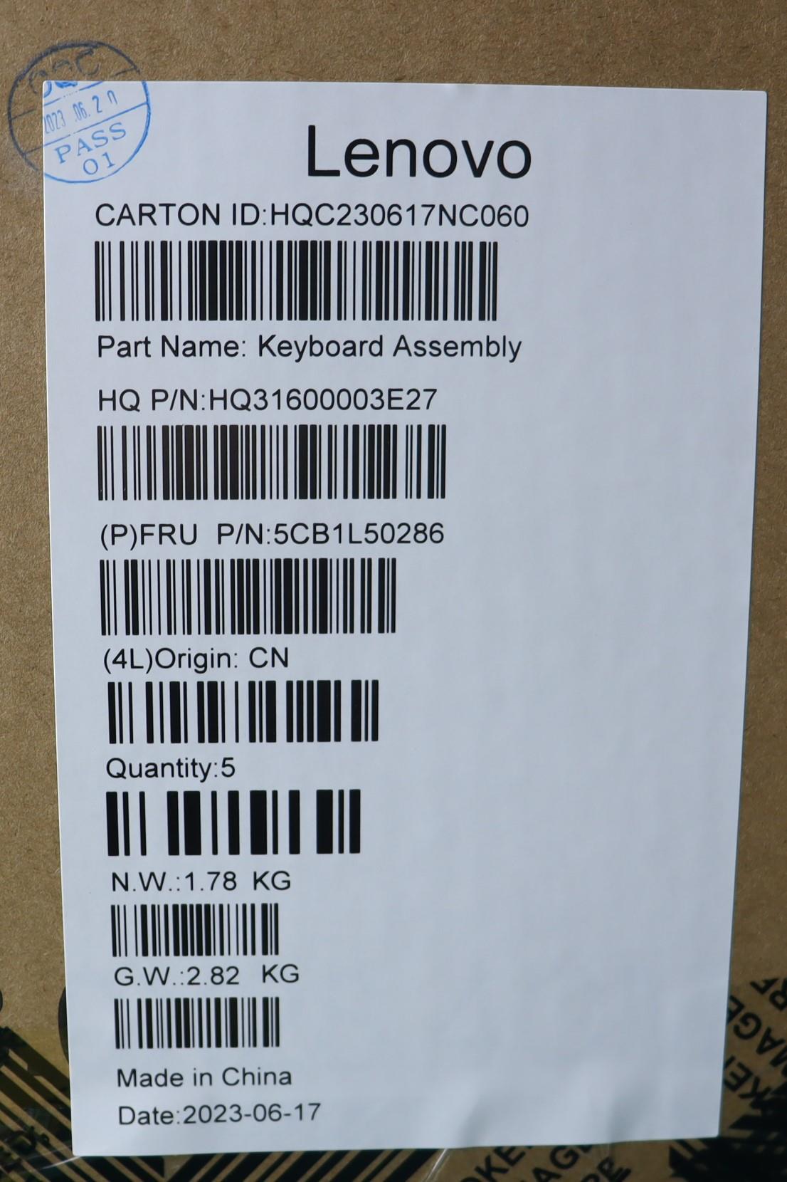 Lenovo Cover Upper Case Assembly Spa - 5CB1L50286