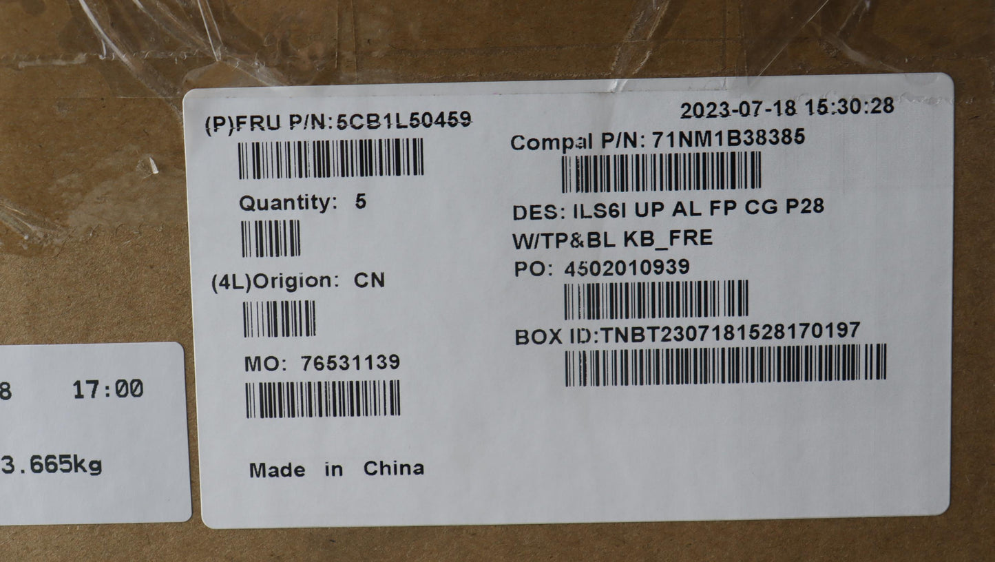 Lenovo Cover Upcase_Fra C82Xf Fp Cg B - 5CB1L50459