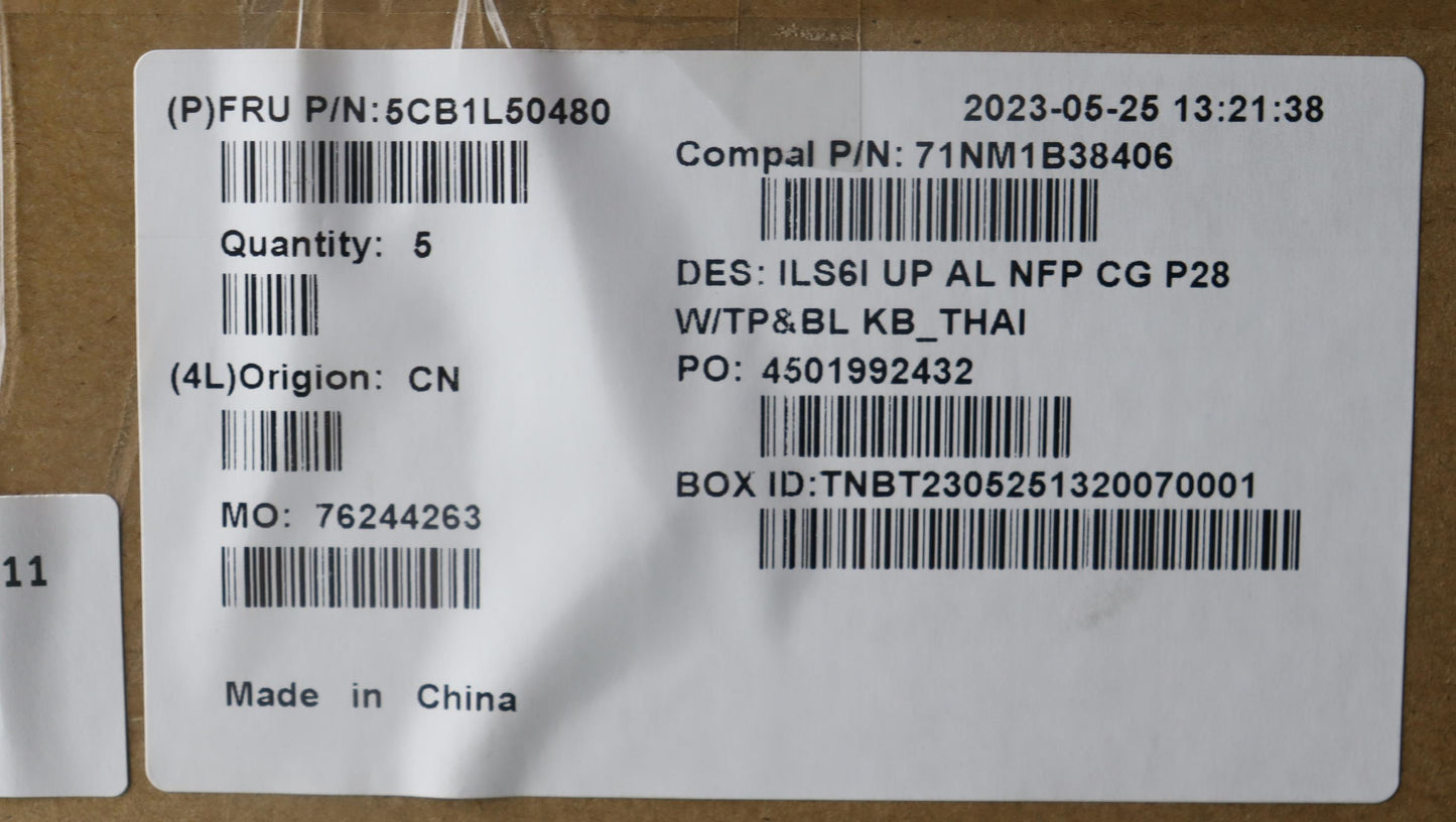 Lenovo Cover Upcase_Thai C82Xf Nfp Cg - 5CB1L50480