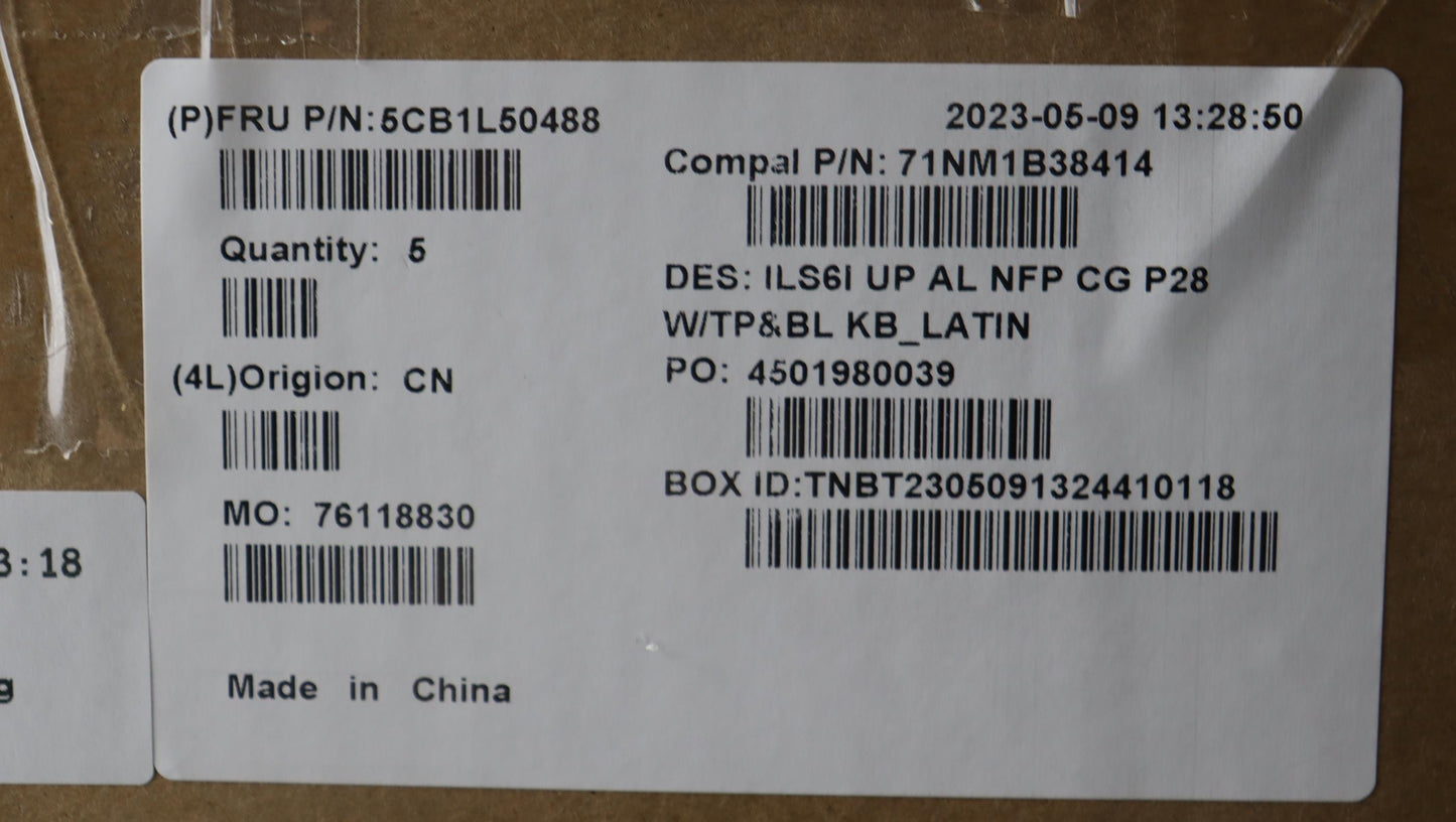 Lenovo Cover Upcase_Laspa C82Xf Nfp C - 5CB1L50488