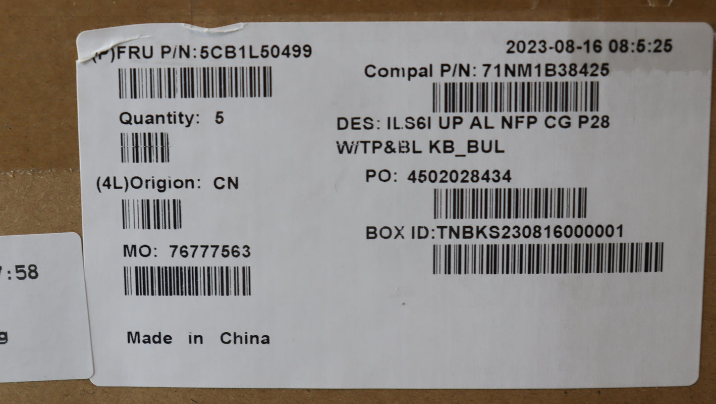 Lenovo Cover Upcase_Bul C82Xf Nfp Cg - 5CB1L50499