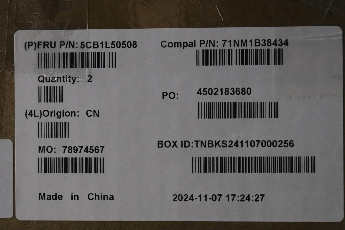 Lenovo Cover Upcase_Tc C82Xf Fp Ab Bl - 5CB1L50508