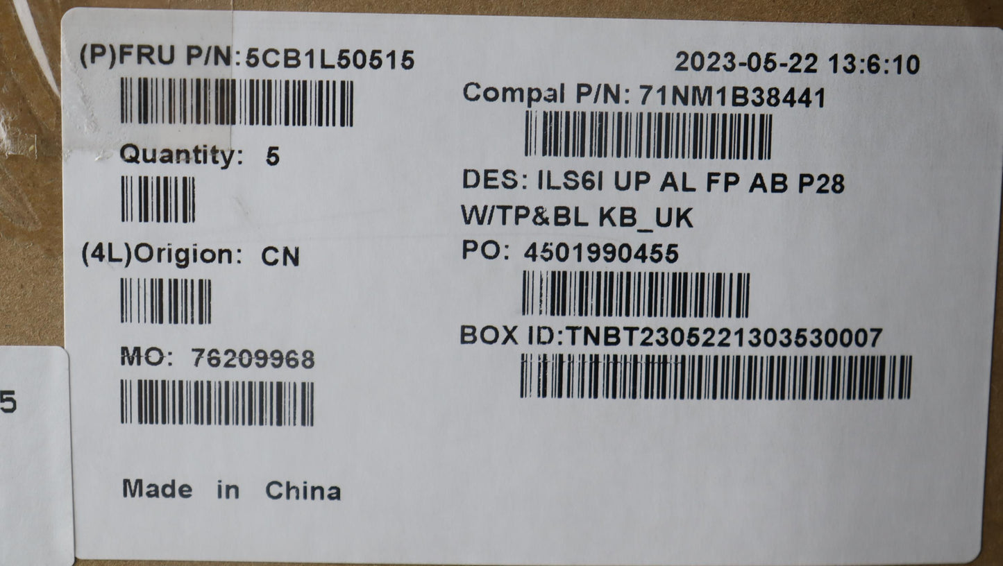 Lenovo Cover Upcase_Uke C82Xf Fp Ab B - 5CB1L50515