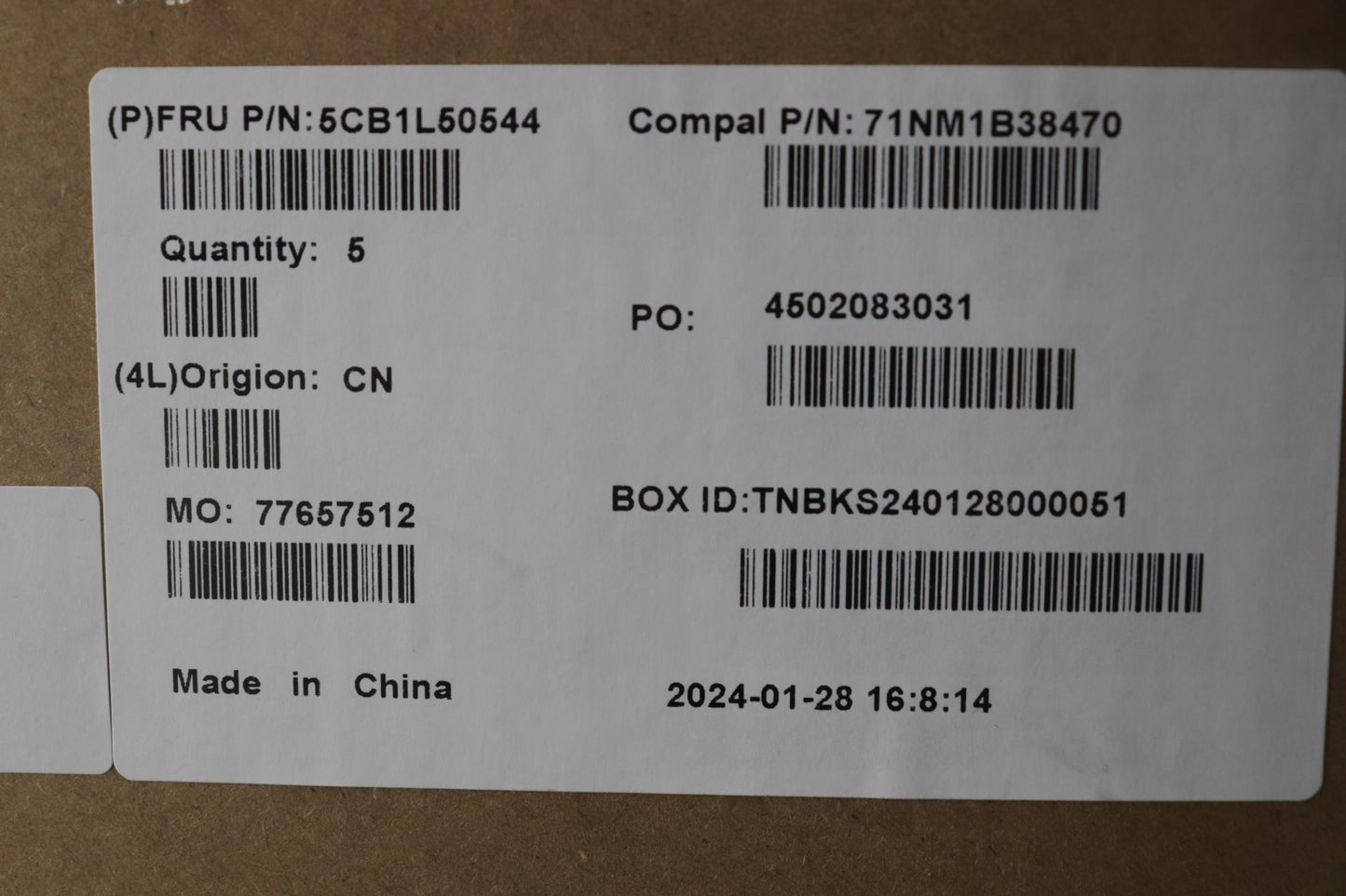 Lenovo Cover Upcase_Thai C82Xf Nfp Ab - 5CB1L50544