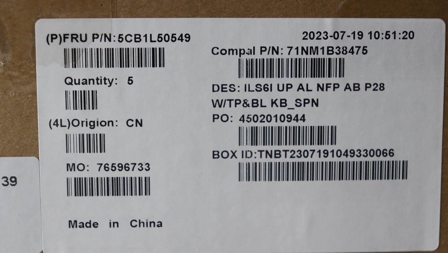 Lenovo Cover Upcase_Spa C82Xf Nfp Ab - 5CB1L50549