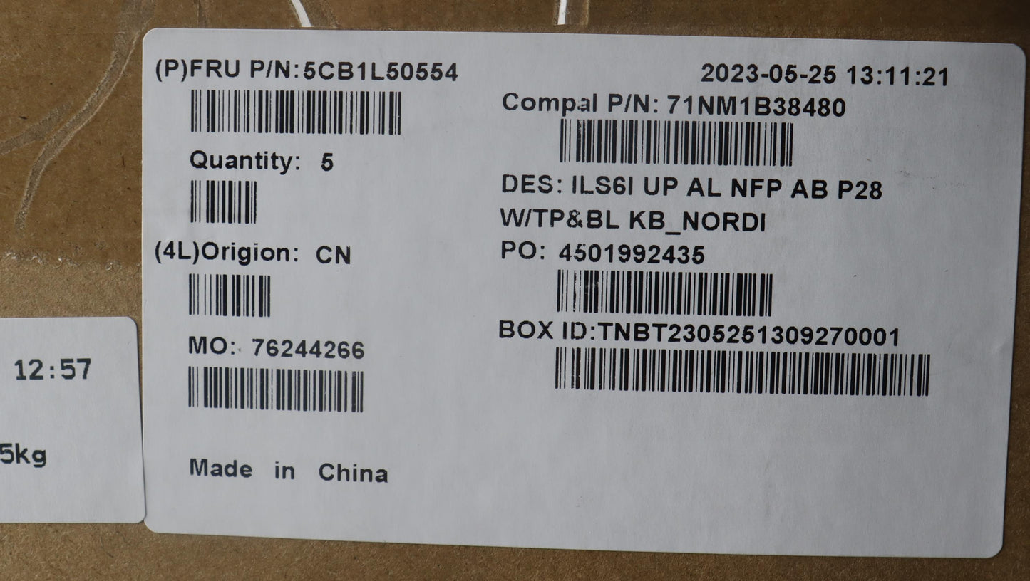 Lenovo Cover Upcase_Nordic C82Xf Nfpa - 5CB1L50554