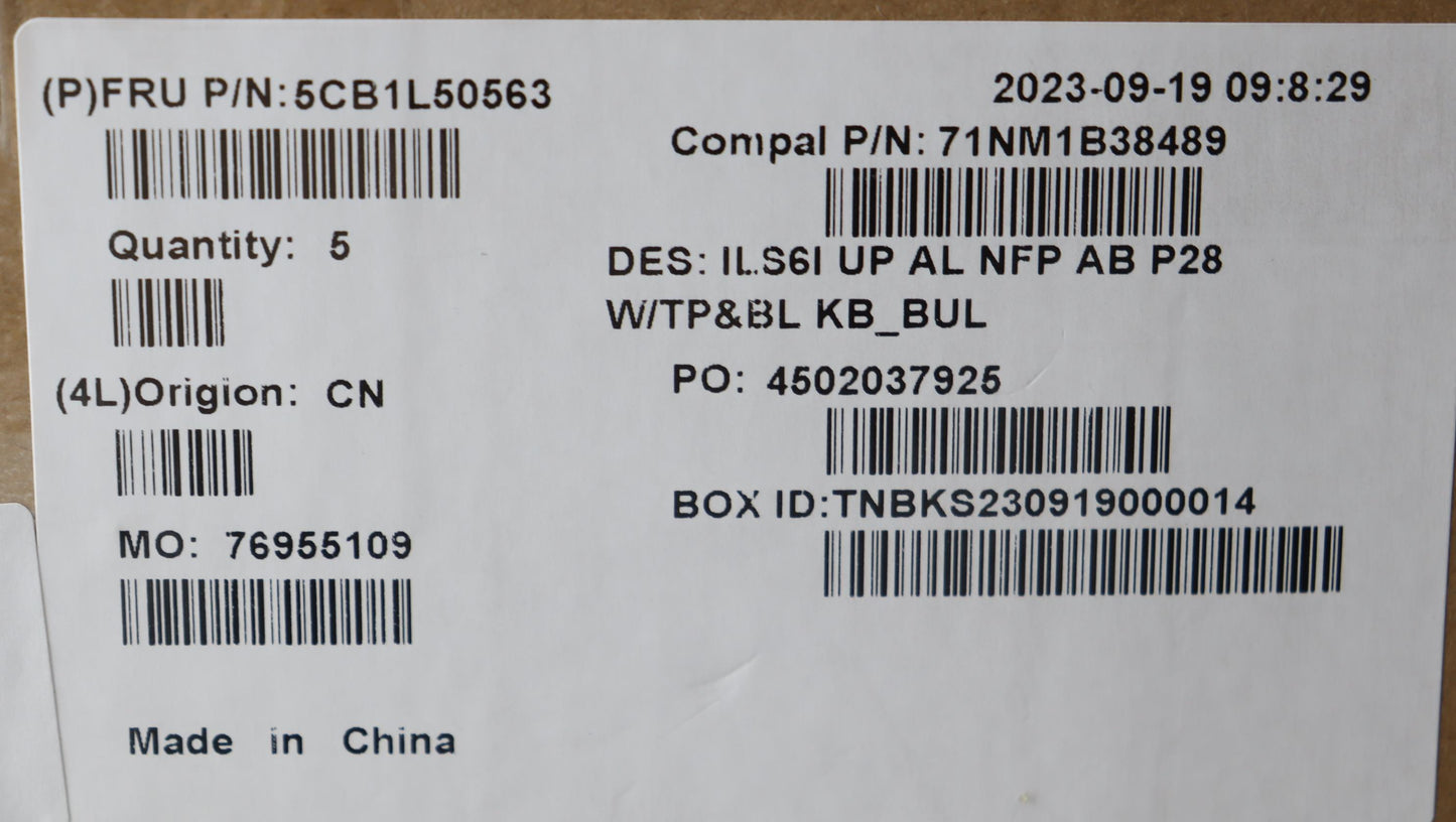 Lenovo Cover Upcase_Bul C82Xf Nfp Ab - 5CB1L50563
