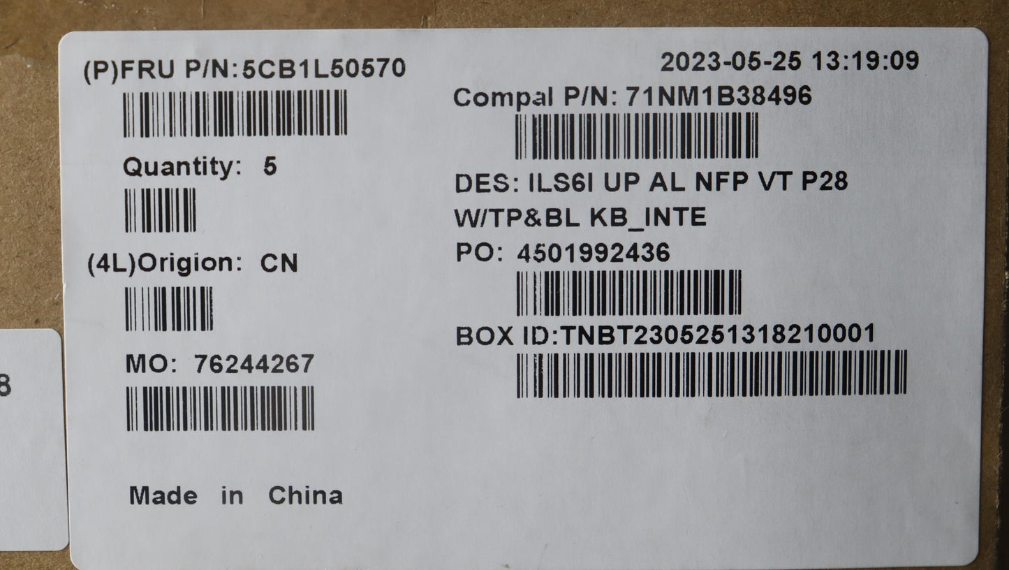 Lenovo Cover Upcase_Euroeng C82Xf Nfp - 5CB1L50570