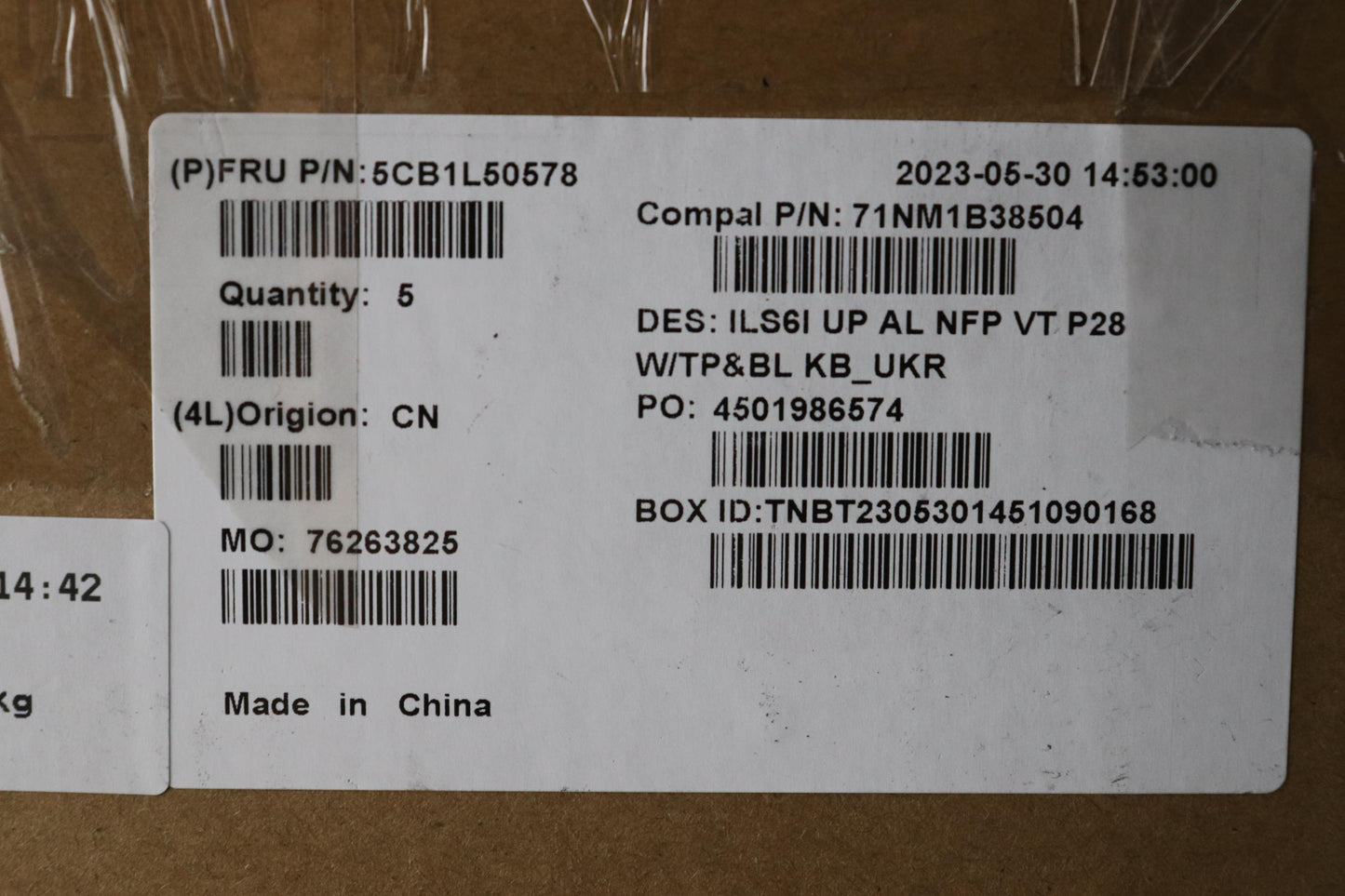 Lenovo Cover Upcase_Ukr C82Xf Nfp Vt - 5CB1L50578