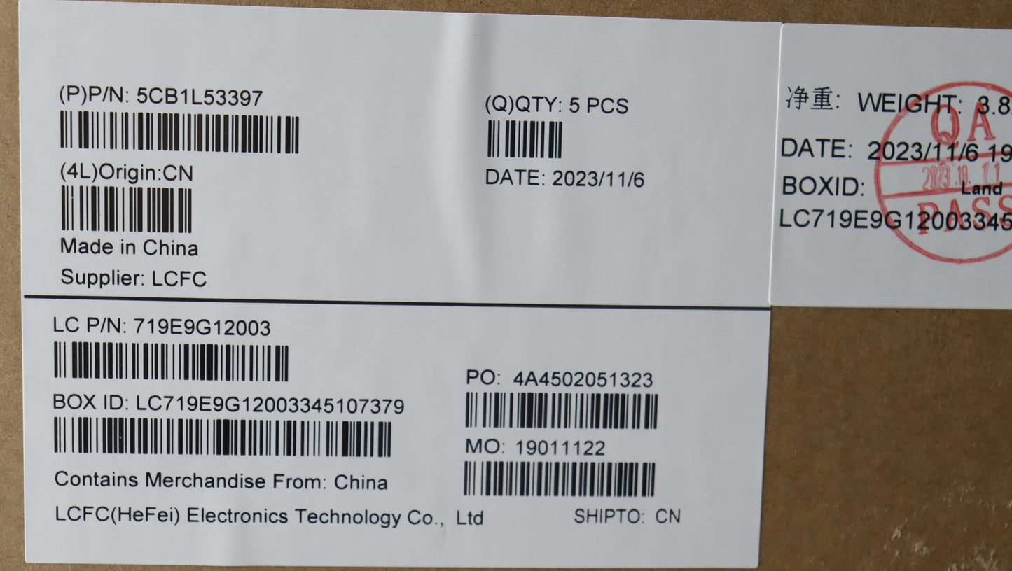 Lenovo Cover Upper Case Assembly Lasp - 5CB1L53397