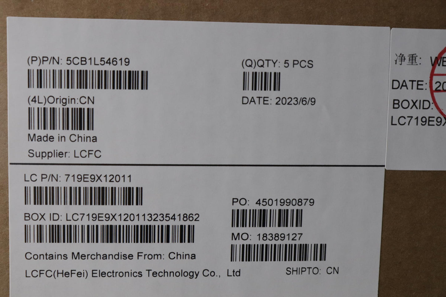 Lenovo Cover Upper Case Assembly Euro - 5CB1L54619