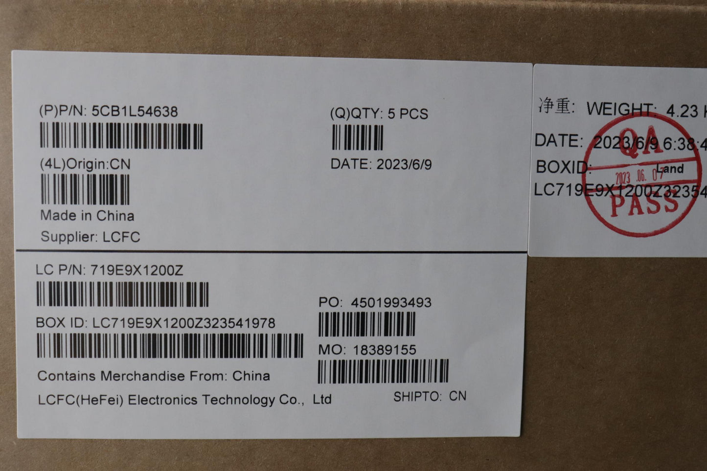 Lenovo Cover Upper Case Assembly Por - 5CB1L54638