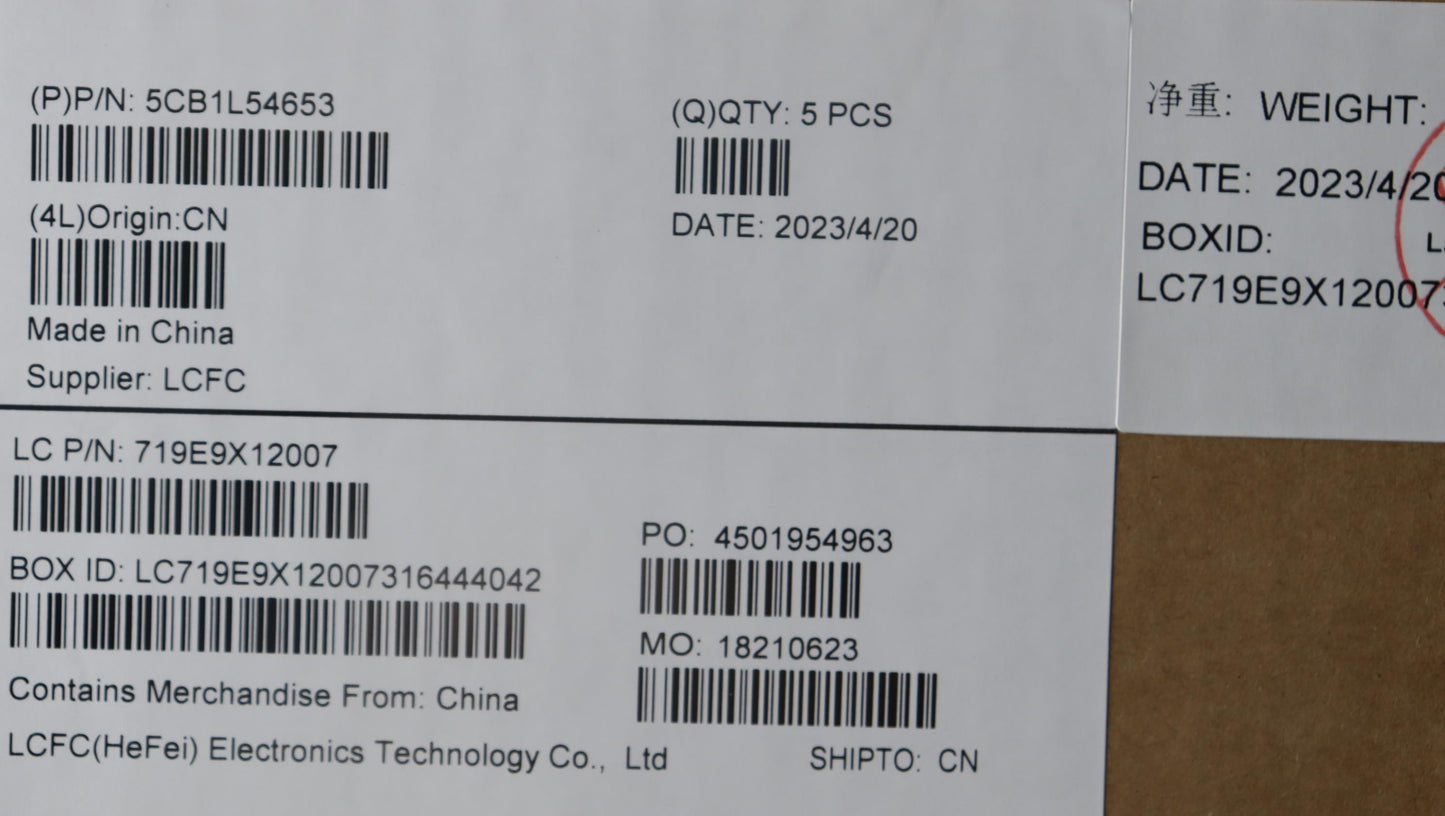 Lenovo Cover Upper Case Assembly Euro - 5CB1L54653