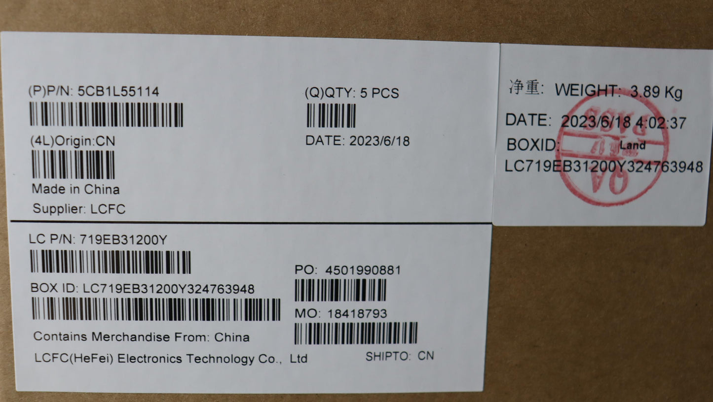 Lenovo Cover Upper Case Assembly Cze/ - 5CB1L55114
