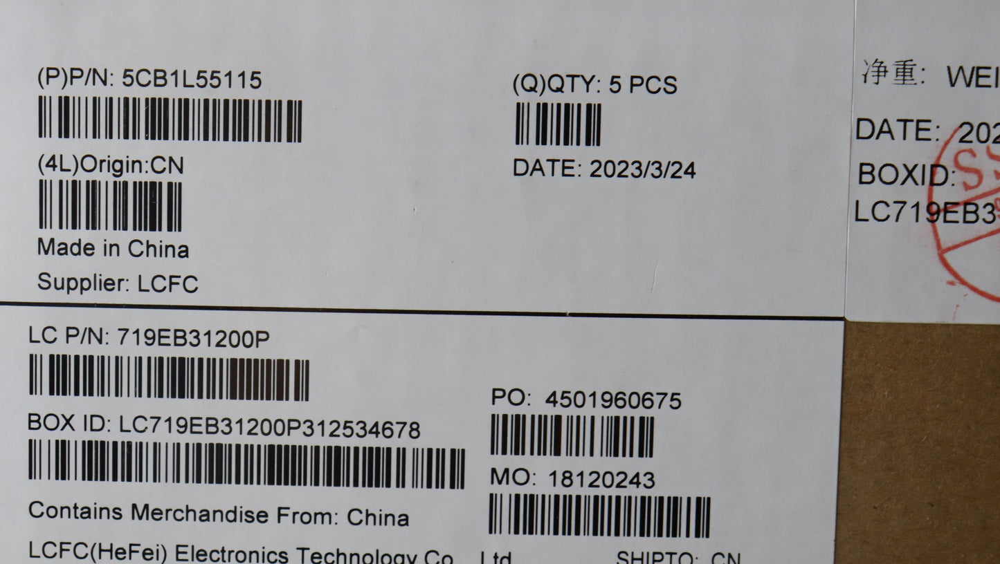 Lenovo Cover Upper Case Assembly Eng_ - 5CB1L55115