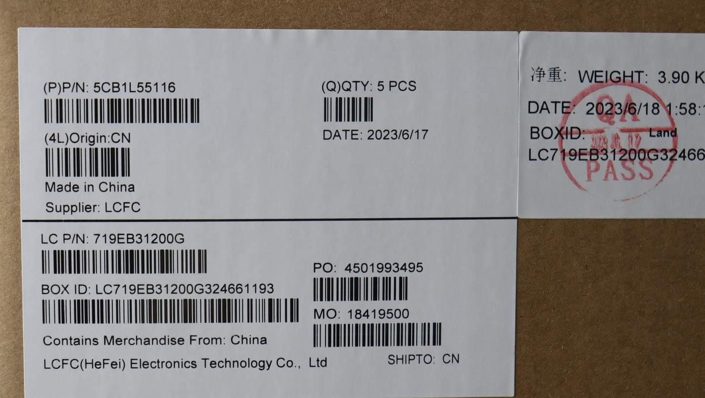 Lenovo Cover Upper Case Assembly Euro - 5CB1L55116