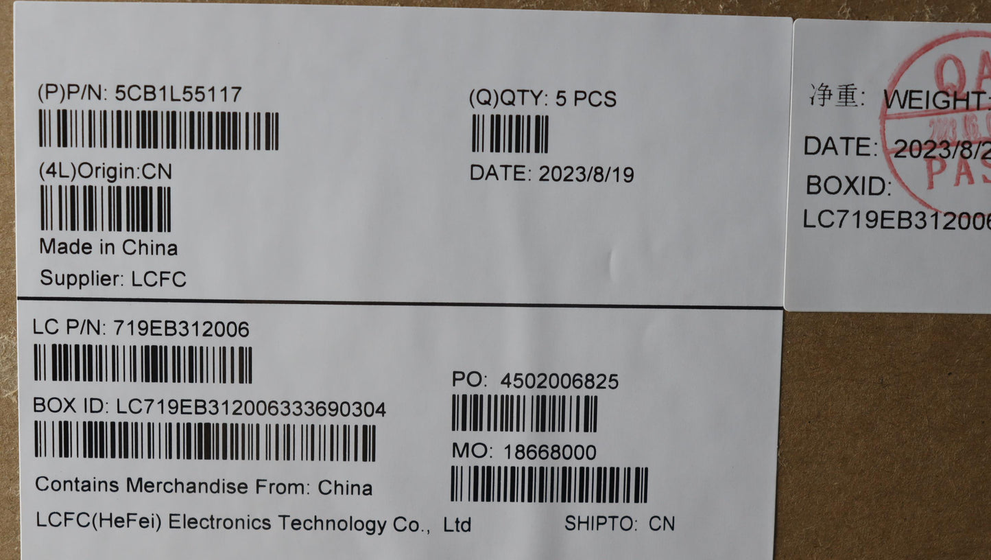 Lenovo Cover Upper Case Assembly Fra_ - 5CB1L55117