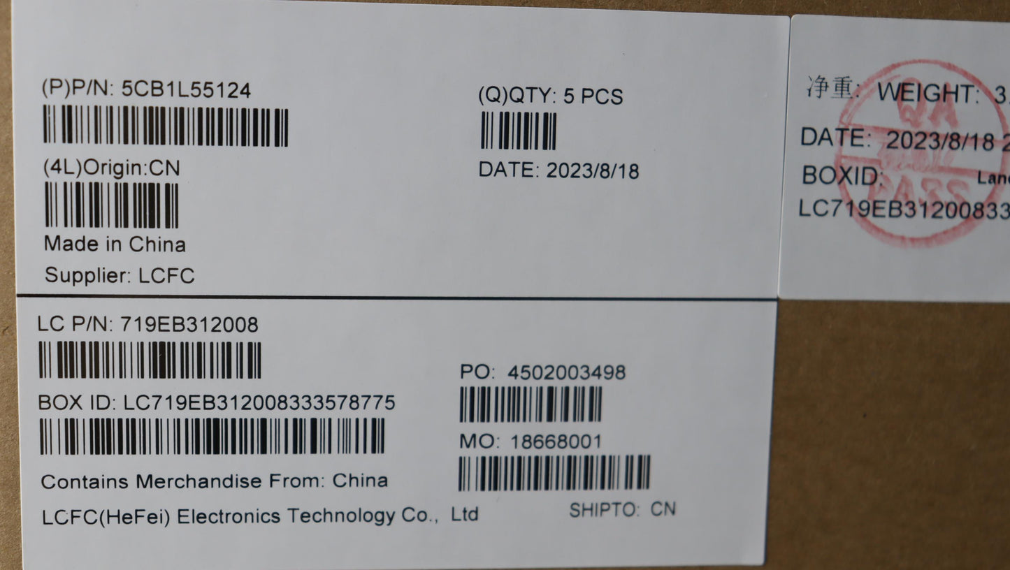 Lenovo Cover Upper Case Assembly Hun_ - 5CB1L55124