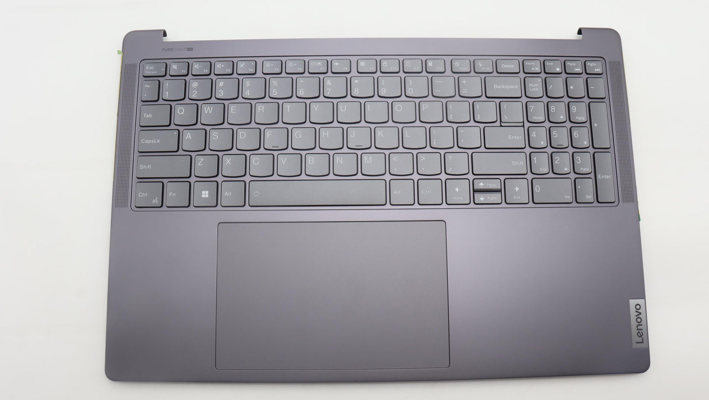 Lenovo - C-Cover with keyboard, USA English, Storm Grey - 5CB1L55141