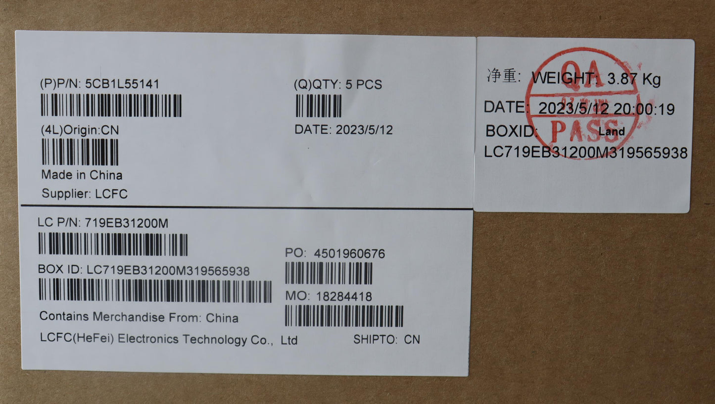 Lenovo - C-Cover with keyboard, USA English, Storm Grey - 5CB1L55141