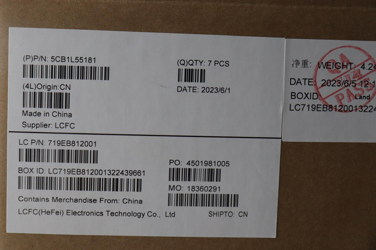 Lenovo Cover Lcd Cover L83By Tt - 5CB1L55181