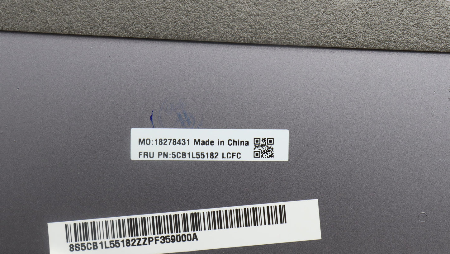 Lenovo LCD Cover, with Micro-LED, Storm Grey - 5CB1L55182
