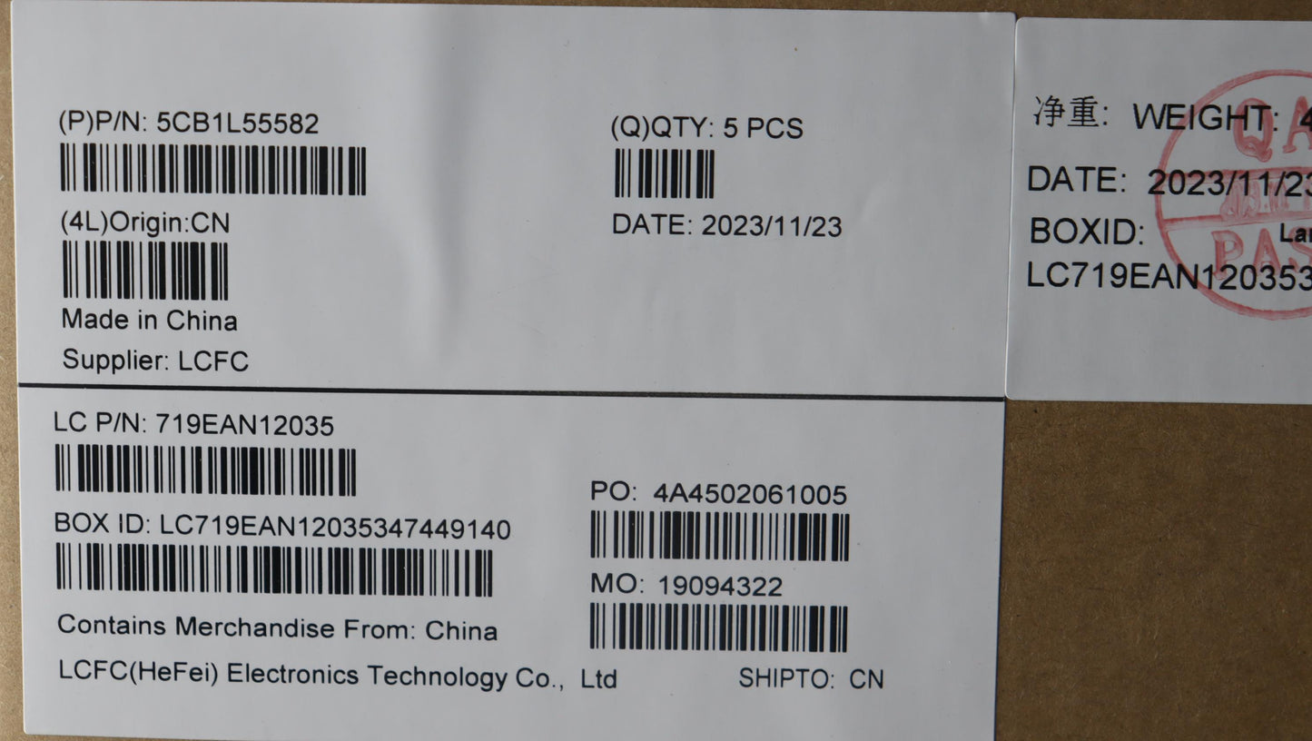Lenovo Cover Upper Case Assembly Hbw - 5CB1L55582