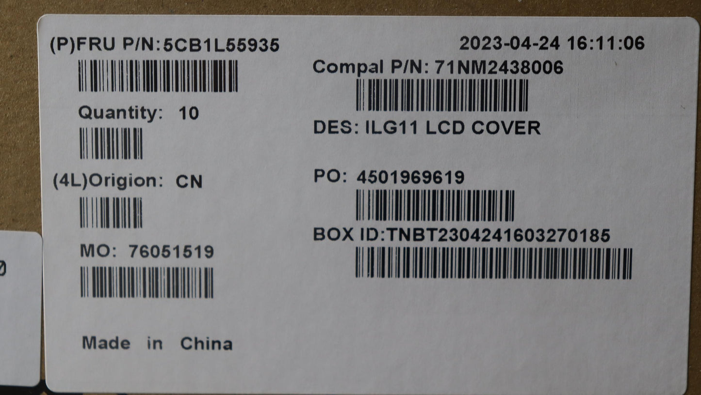 Lenovo Cover Lcd Cover C 82Xw - 5CB1L55935