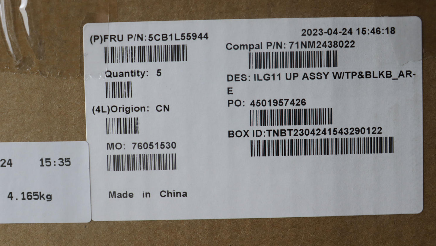 Lenovo Cover Upper Case Assembly Ara - 5CB1L55944