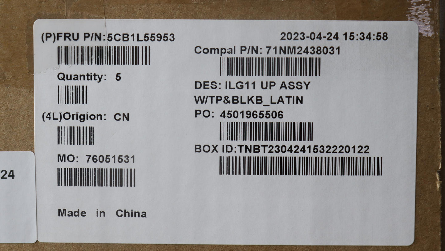 Lenovo Cover Upper Case Assembly La S - 5CB1L55953