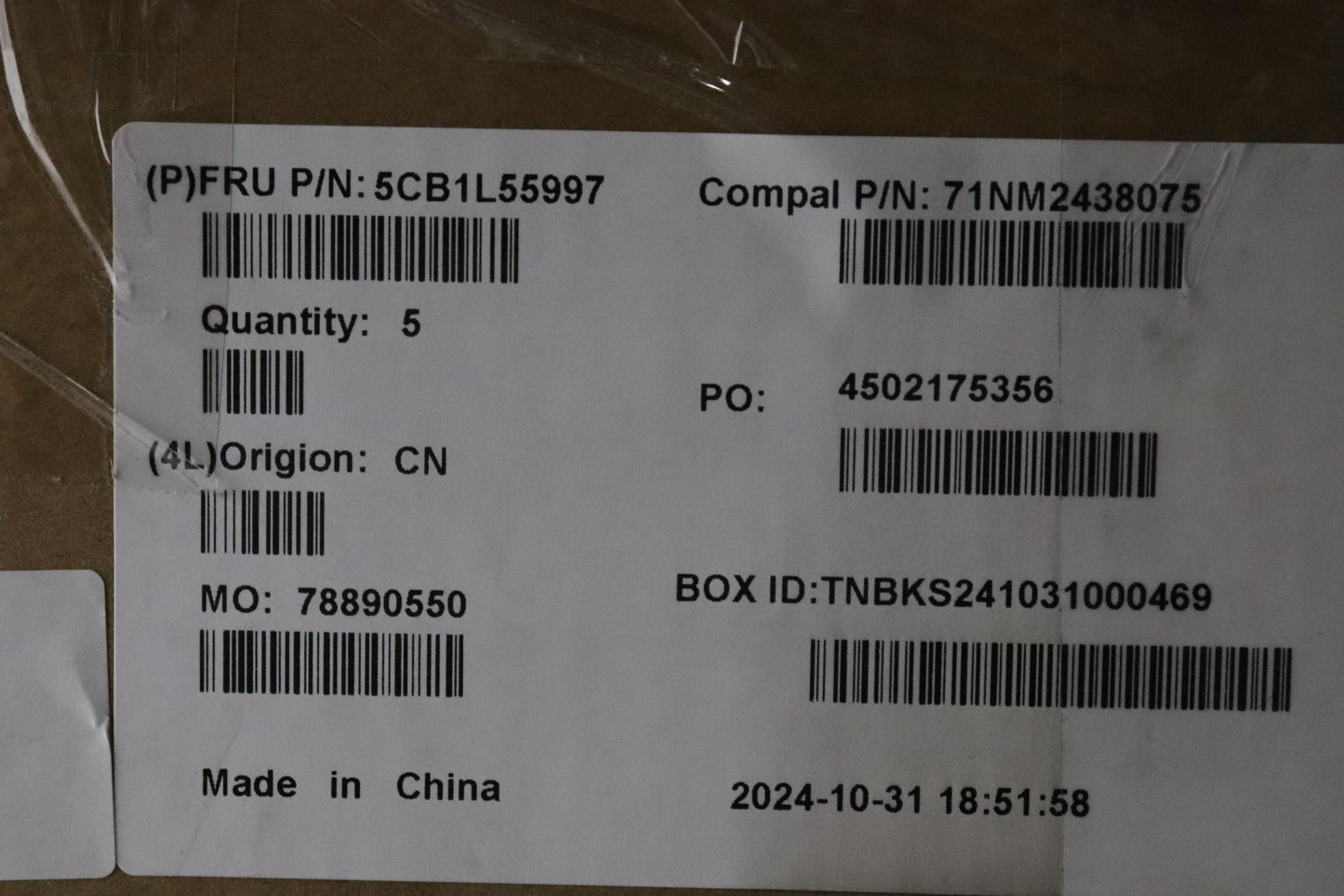 Lenovo Cover Upper Case Assembly Cze/ - 5CB1L55997