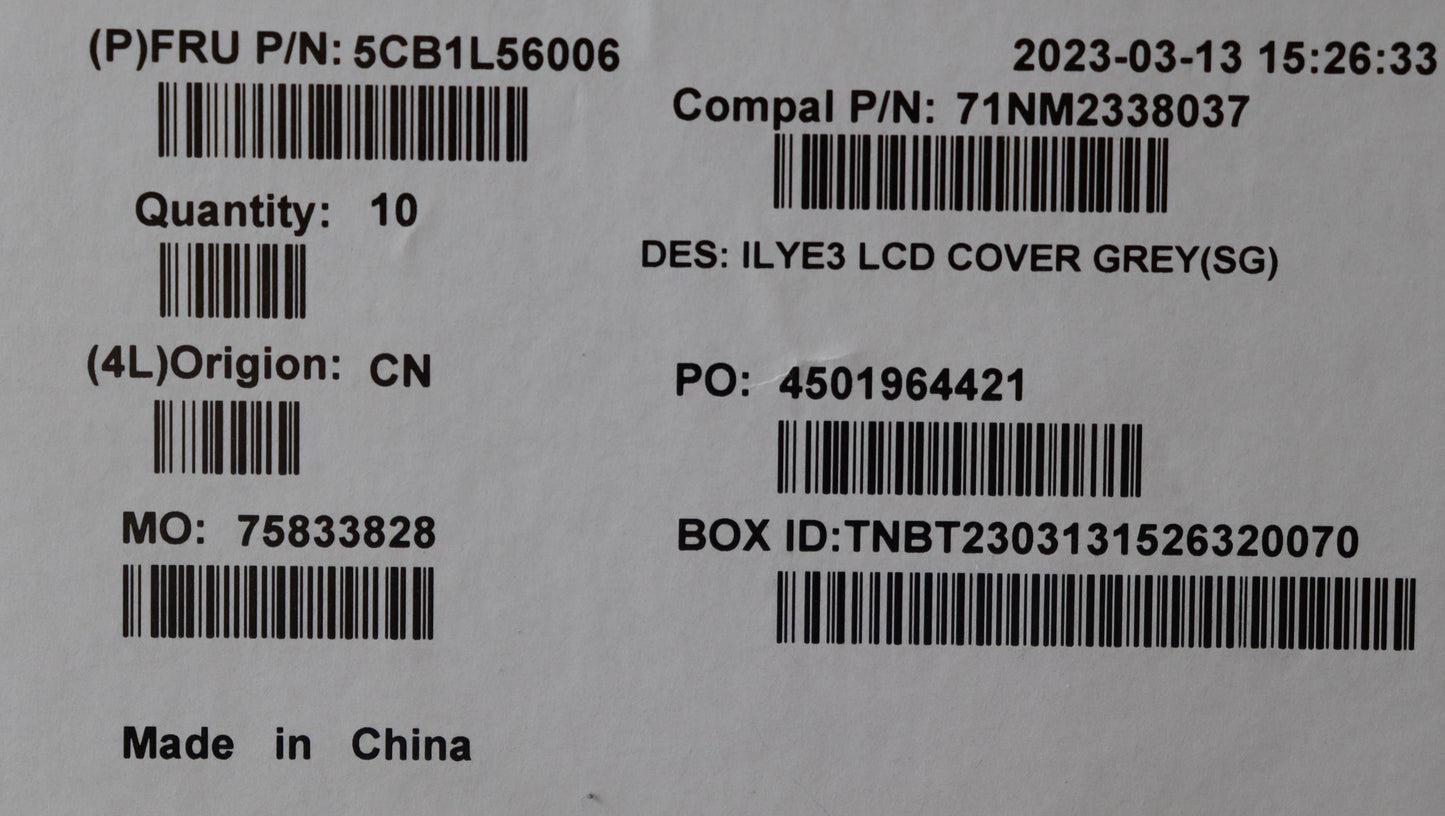 Lenovo LCD Cover C 82YA SG - 5CB1L56006