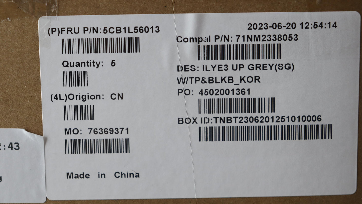 Lenovo Cover Upper Case Assembly Kor - 5CB1L56013