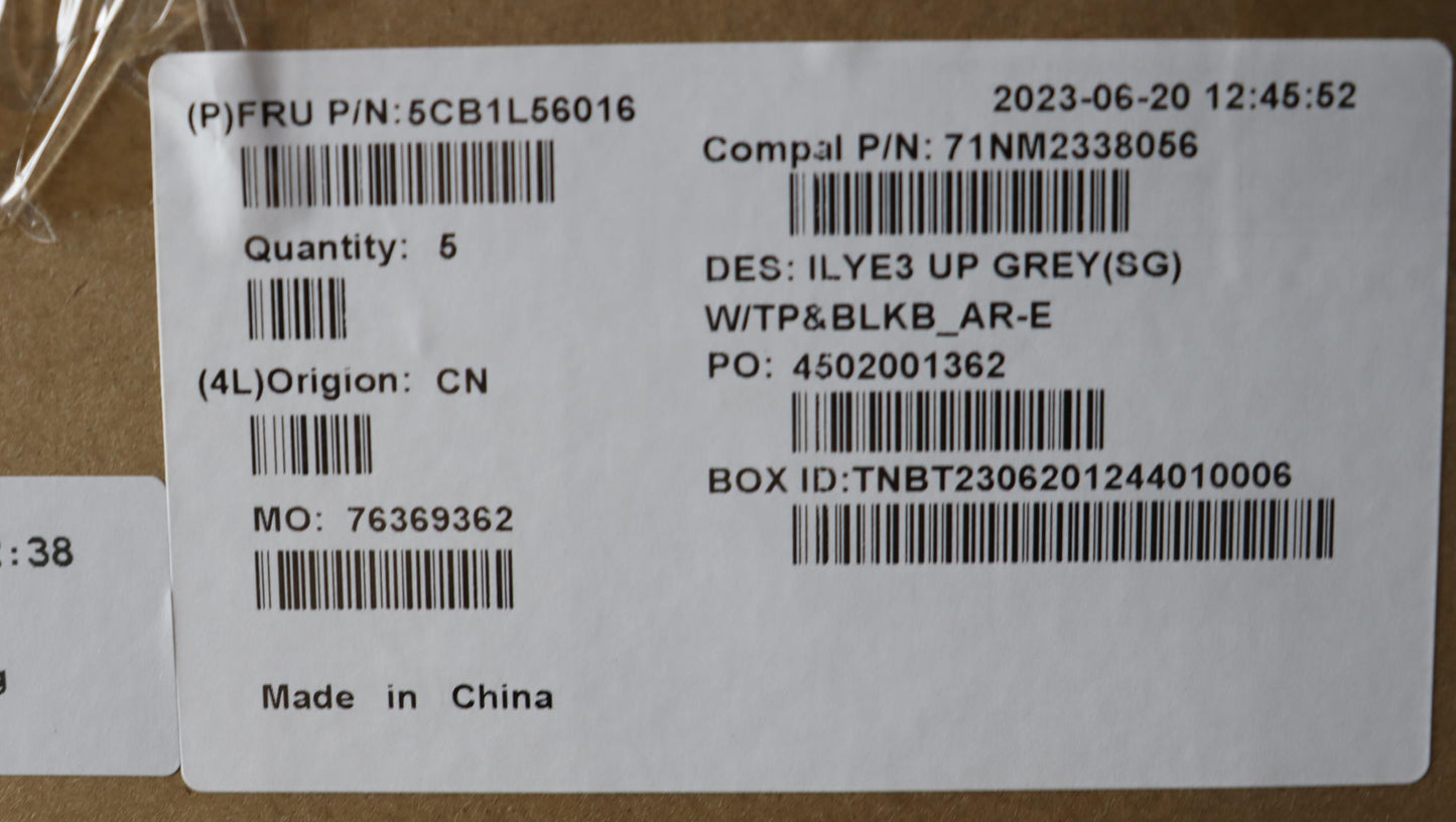 Lenovo Cover Upper Case Assembly Ara - 5CB1L56016