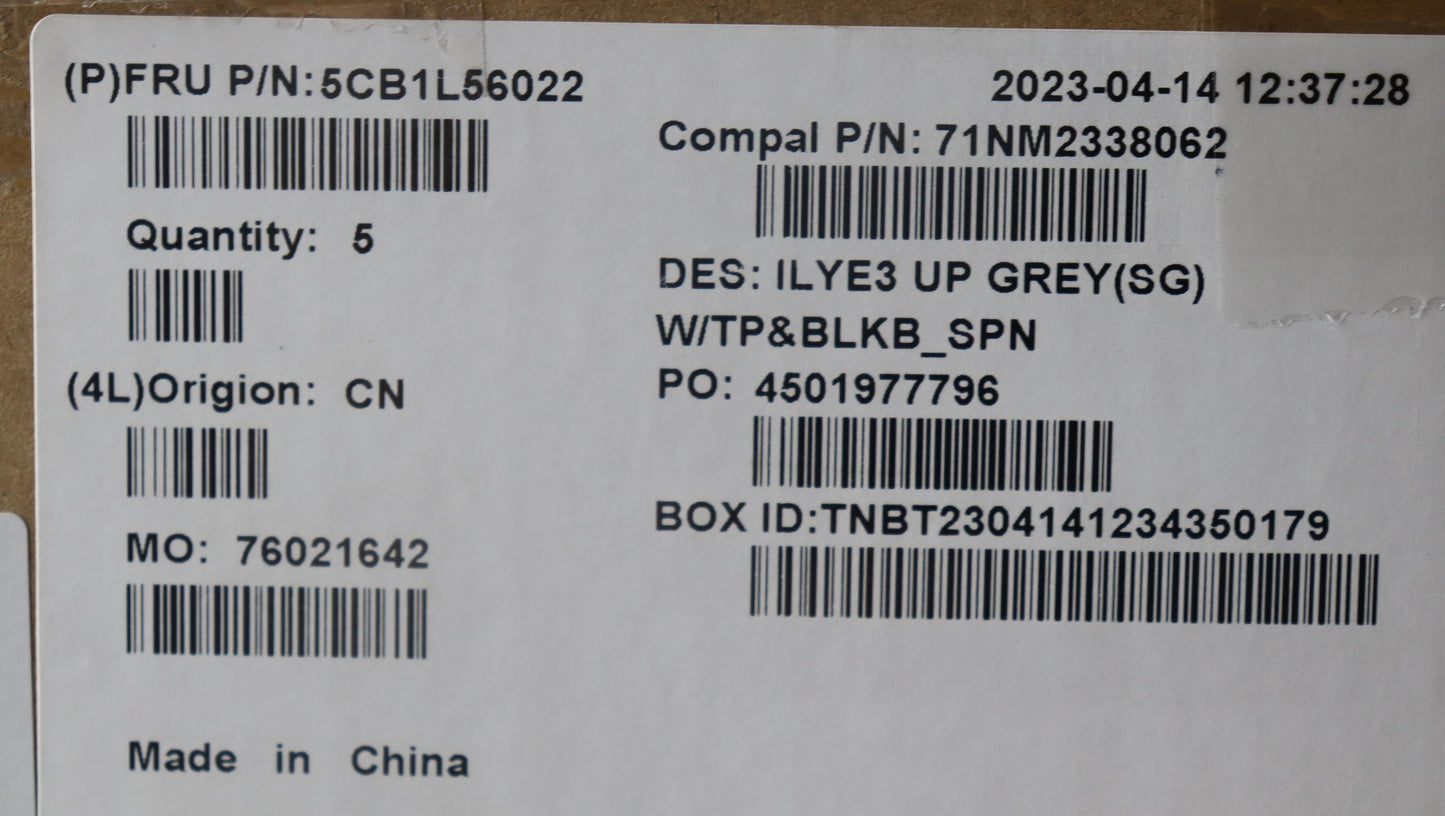 Lenovo Cover Upper Case Assembly Spa - 5CB1L56022