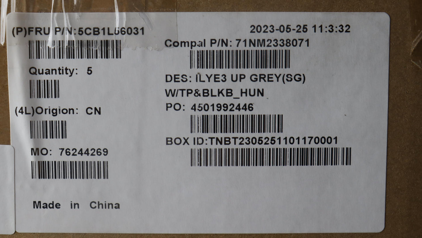 Lenovo Cover Upper Case Assembly Hun - 5CB1L56031