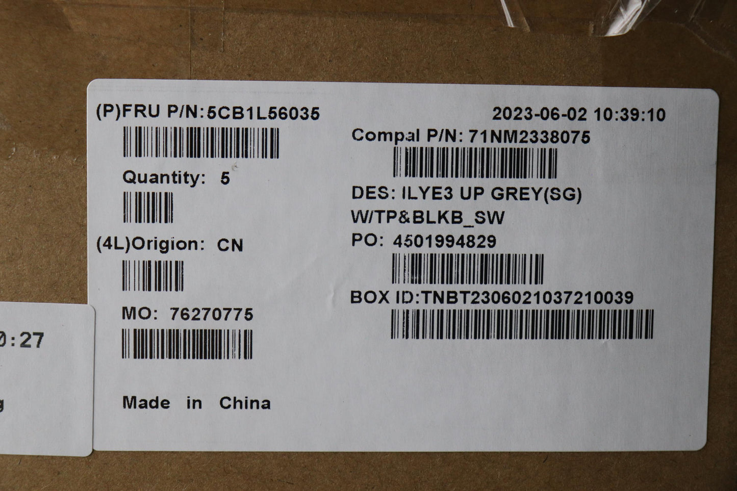 Lenovo Cover Upper Case Assembly Sws - 5CB1L56035