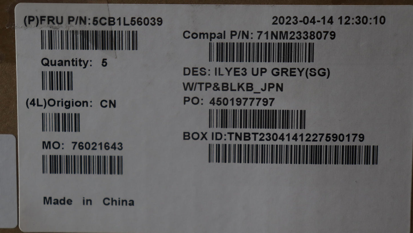 Lenovo Cover Upper Case Assembly Jpn - 5CB1L56039