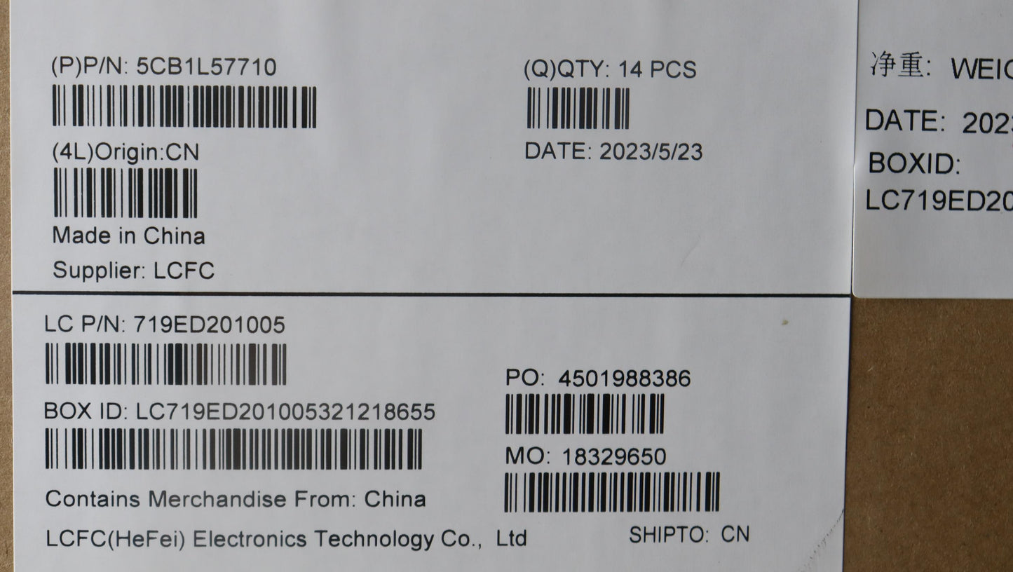 Lenovo A Cover Assembly, Magnesium, FHD, Grey - 5CB1L57710