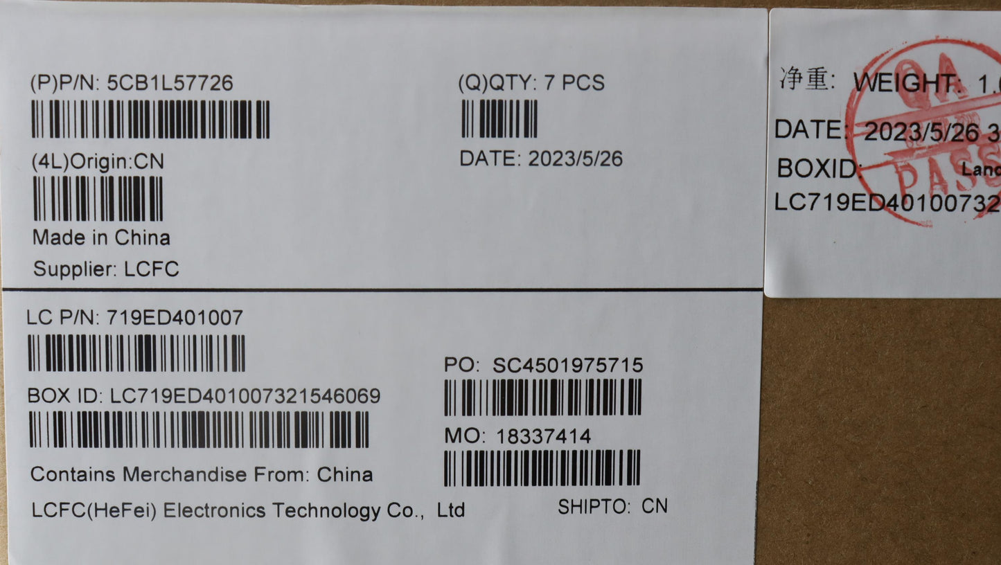 Lenovo Cover Fru X13Yg4_D_Cover_Ww_Su - 5CB1L57726