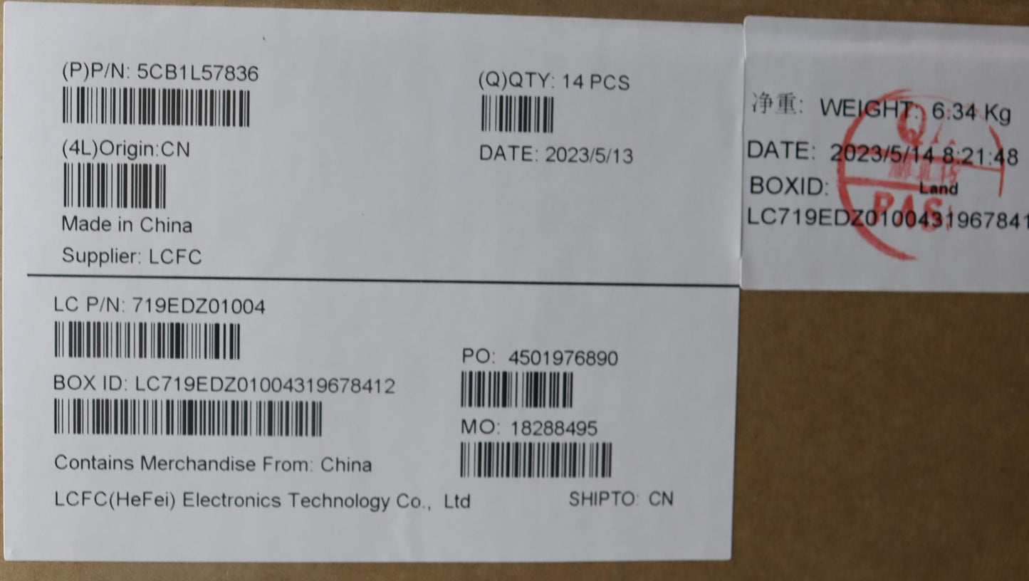 Lenovo Cover Fru Kt6D0_C_Cover_Wl_Sub - 5CB1L57836
