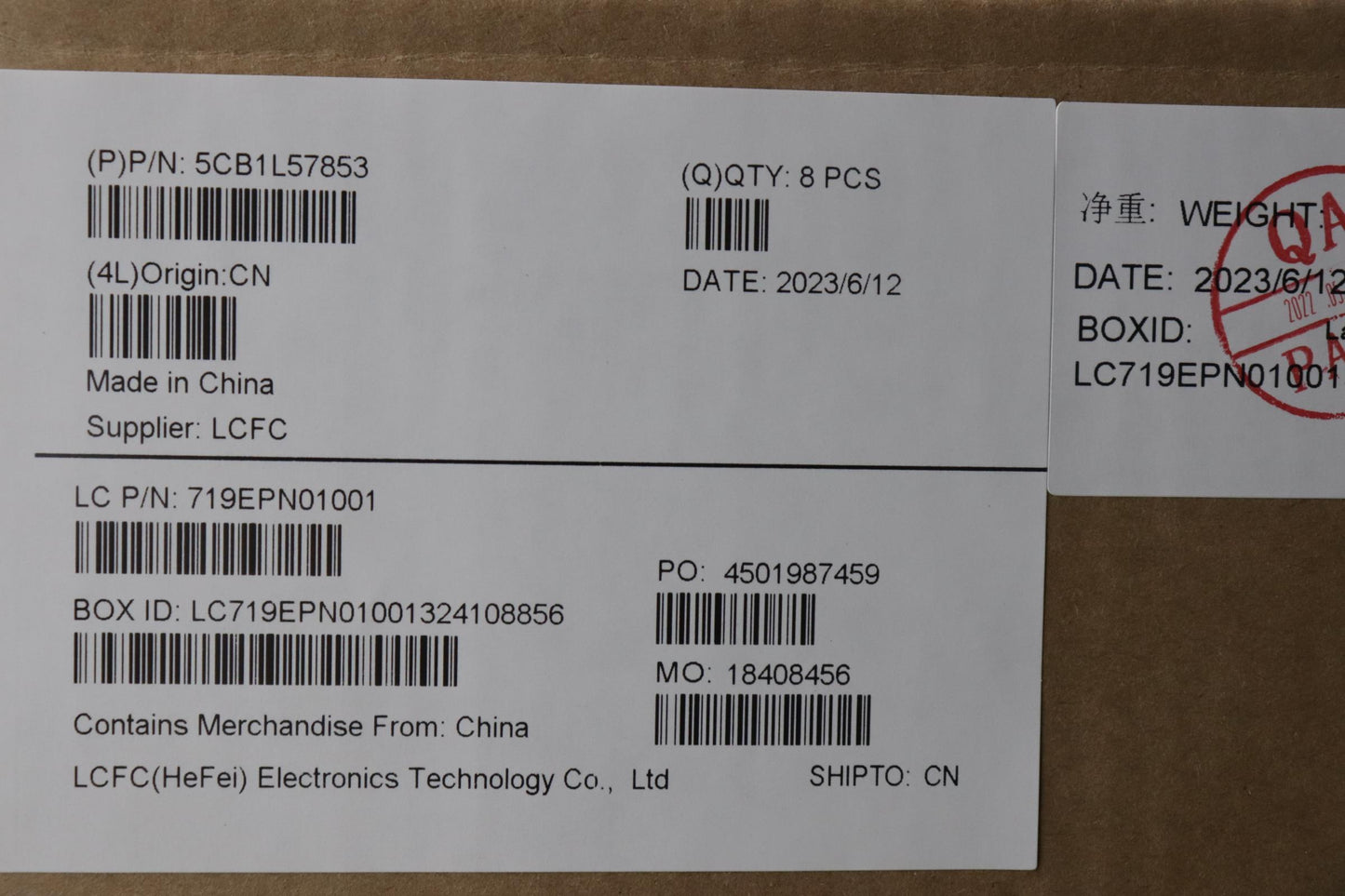 Lenovo Oak-1.0 Intel Fru Co - 5CB1L57853